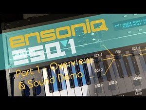 Ensoniq ESQ-1 Synthesizer Overview and Sound Demo