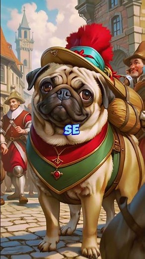 ✨ ORIGIN of the PUG 🐶: From ANCIENT CHINA to EUROPEAN ROYALTY 🌍✨ #viralshort