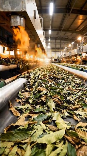 How Tea is Made in Factory ☕ | Complete Tea Processing Step by Step#shortsfeed #vairalshorts