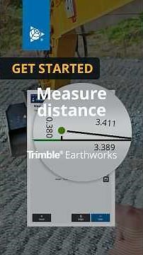 Measure distance with Trimble Earthworks
