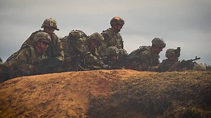 Infantry Officers are responsible for leading their Soldiers during missions on the ground. As a part of their BOLC, they practice skills they’ve learned during a culminating live fire exercise. | U.S. Army Maneuver Center of Excellence