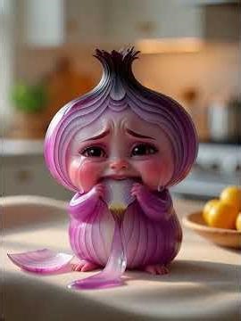 Cute Onion Baby Eating Its Own Layer 🧅😂 | AI Short