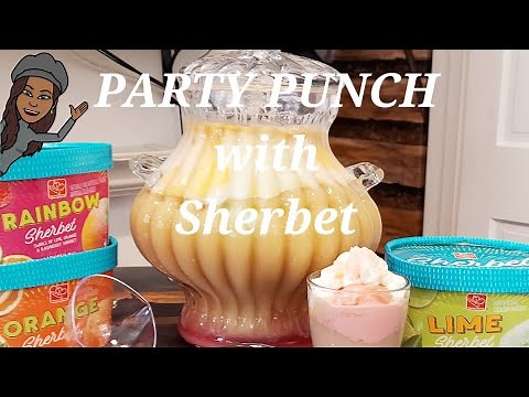PARTY PUNCH with SHERBET | SHERBET PUNCH RECIPE | Vee's Thirsty Thursdays #drinks