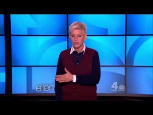 ellen host introduction greetings small talk
