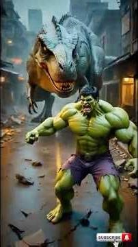 Hulk aur Dinosaur | Hulk ne shahar ko bachaya | #hulk #hulkshorts #aihulk #desihulk