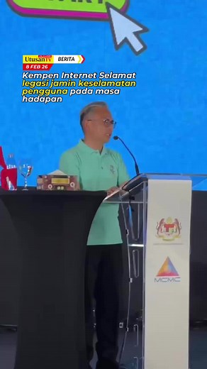 8 FEB 26: KEMPEN Internet Selamat wujud hasil daripada kesedaran dan rasa ambil berat tinggi oleh Menteri Komunikasi, Datuk Fahmi Fadzil untuk tidak meninggalkan legasi yang memberi kesan tidak baik kepada keselamatan awam. Beliau menjelaskan, sebagai menteri yang bertanggungjawab menjaga sistem komunikasi, negara ketika ini menyaksikan capaian internet semakin meluas dengan harga yang dikenakan berpatutan. 📹: Akif Irfan//UtusanTV Klik kotak hijau untuk berita lanjut 📰 #trendingnewsmalaysia #b
