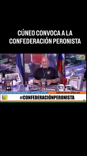 25K views · 3.4K reactions | CÚNEO CONVOCA A LA CONFEDERACIÓN PERONISTA #santiagocuneo #cuneo #canal22web #peronismo | Santiago Gabriel Cuneo | Facebook