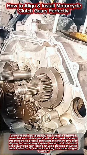 How to Align & Install Motorcycle Clutch Gears Perfectly! 🛠️