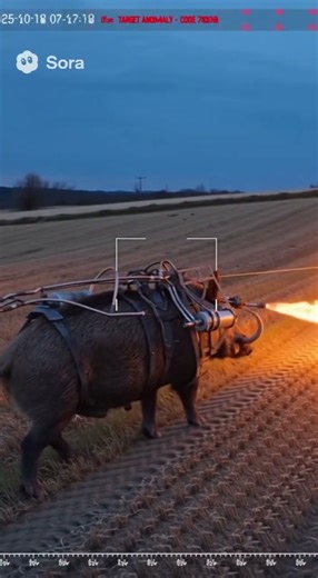 Boar with a Flamethrower – Leaked Military Footage