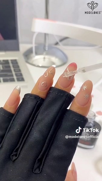 Adorable Nail Tutorial with Blooming Gel by Modelones