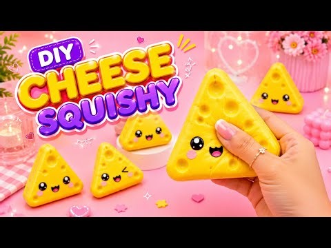 DIY origami Cheese Squishy|Super Soft & Cute Squishy | No Glue, No Foam, No Cotton|paper squishy