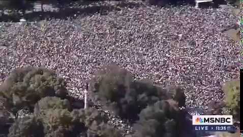 BREAKING:🇺🇸 Million-man demonstrations by Americans now against TrumpMassive demonstrations with more than 9 million protesters against the American president under the slogan (no to monarchy, no to extremism, no to wars, our forces are not for sale) organized by Democrats and some Republicans, basically rejecting Trump's policy of igniting wars recklessly. The demonstrations focused in several cities, including (New York, Washington, Chicago, Boston, Philadelphia, and others), and are conside