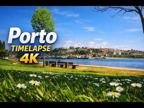 Timelapse CalemPorto Riverside Timelapse 4K – Jardim do Cálem | Cinematic Cityscape