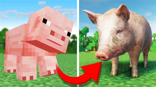 Minecraft mobs if they were too realistic