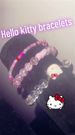HELLO KITTY BRACELETS🖤🩷🥰💗😌🫶🏻😁😁😋🩵😇#fypシ゚viral #xyzbca #sellingbracelets♡ #smallbusinessowner #likeandfollowforyoupage