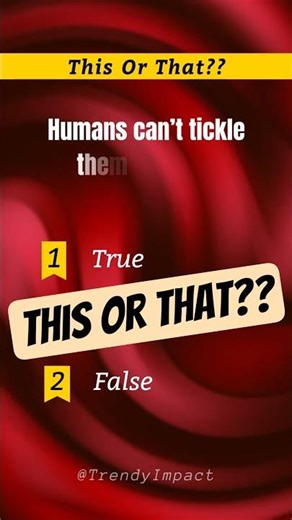 🤭 This Or That Challenge | Can Humans Tickle Themselves? | #TrendyImpact