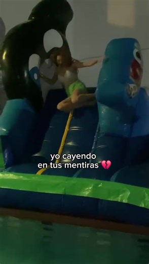 Fun with an Inflatable Orca in a Pool