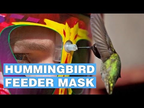Wearable Hummingbird Feeder Mask