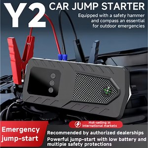 [Hot Item] 12V Portable Battery Booster High Capacity Battery LED Lights Power Bank Window Breaker Emergency Start Car Jump Starter