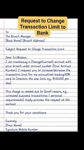 Letter writing to bank part_54 #bankaccount #lettertobank | English Class