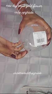 316K views · 8.4K reactions | New diy small gold flower vase upgrade. Perfect for small spaces. Follow me for more diy projects. Subscribe to my utube channel for full diy videos asasessentials&upgrades. Thank you for supporting by my page #viralreels #viraltiktok #homedecor #homemade #asasessentials #tiktok #homemade #diy #homedocor #diycrafts #diytutorial | Asa Asa | Facebook