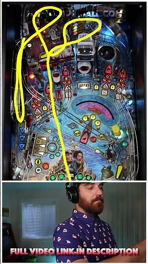 Jaws Pinball Upper Playfield #pinball #jaws @sternpinballinc FREE SHIPPING! flipnoutpinball.com