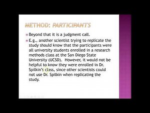 APA Writing Methods Section