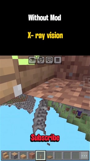 No-mods X-ray vision 😯 #minecraft #minecraft100k