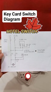 134K views · 749 reactions | Hotel Key Card Switch with magnetic contactor wiring and diagram testing #electrician #relay #panelboard #control #power #technician #switch #wiring #outlet #electrical | Electricians Guide | Facebook