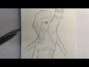 How to draw JINX in easy way || Step by Step || Tutorial