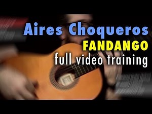 Aires Choqueros (Fandango) by Paco de Lucia - Full Training - See Description