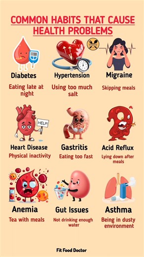 COMMON HABITS THAT MAY CAUSE HEALTH PROBLEMS | 8 Everyday Habits to Avoid #healthtips