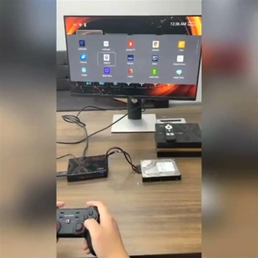 Kinhank Super Console X5 PRO Retro Video Game Console RK3588 8GDDR4 with 4T HDD 16000+ Games Plug