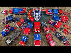 Movie Transformers OPTIMUS PRIME TRUCK (Animated) Vehicle Leader Class Toy Robot Truck into Optimus