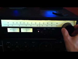 Vintage Sanusi AU-317 Amp and TU-317 Tuner Demo Through AR4x speakers