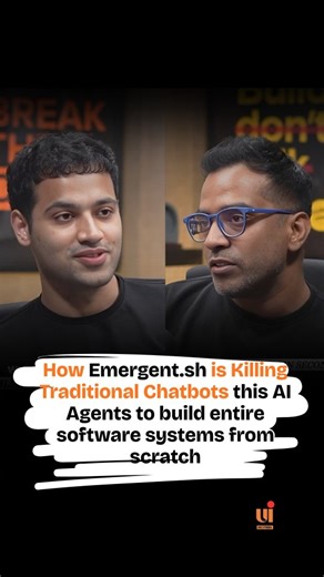 Tanay on Instagram: "we explore why Emergent.sh is being hailed as the ultimate "cheat code" for the modern workplace. While most people are still using basic chatbots, the winners in 2026 are using AI Agents to build entire software systems from scratch. Emergent.sh, backed by $70M in funding, allows you to create production-grade software simply by describing your vision in plain language. As Mukund Jha (Founder of Emergent) discusses with Raj Shamani, this technology is designed to revolution