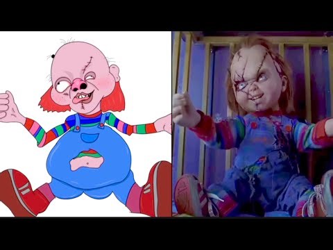 Chucky Creates His Bride 😂 | Bride of Chucky Funny Drawing Memes!