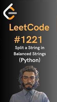 LeetCode#1221 Split a String in Balanced Strings - Python
