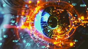 Visualization of Radioactive Symbol with Data Network and Human Eye: Global Cybersecurity and Emergency Response