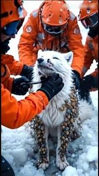 Brave Rescuers Save Injured Arctic Fox Covered in Millions of Barnacles