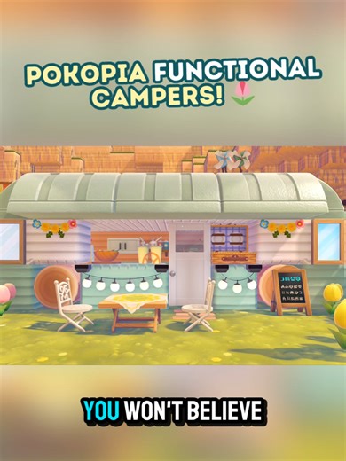 I built a cozy Pokémon Camper Village 🌸 These Vans are 100% functional and can be used as a house! FULL TUTORIAL on my YouTube channel, link in bio! 🔗 Please subscribe to support my work 🙏 #Pokopia #PokemonPokopia #PokopiaBuilds #CozyGaming