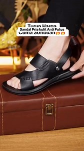 Sandal Pria kulit Anti Putus Sendal selop Cowok Terbaru Cek harga harga termurah dikolom komentar #rells | Kabar Viral New