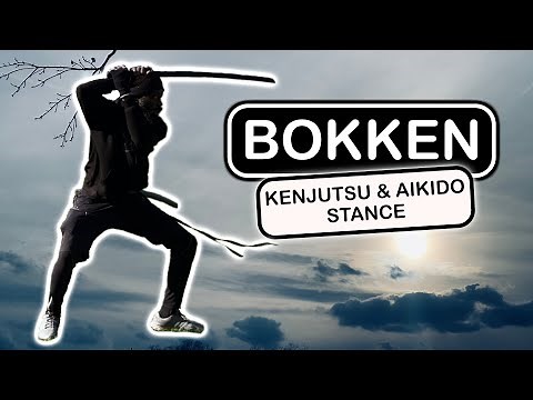 Kenjutsu & Aikido bokken stance: waki no kamae