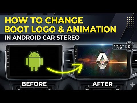 🔥How to Change Boot Logo & Animation in Android Car Stereo