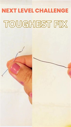 Last Part: Next Level Challenge: The Toughest Headpin Fix! #diy #wire #earings #jewelrymaking #hack