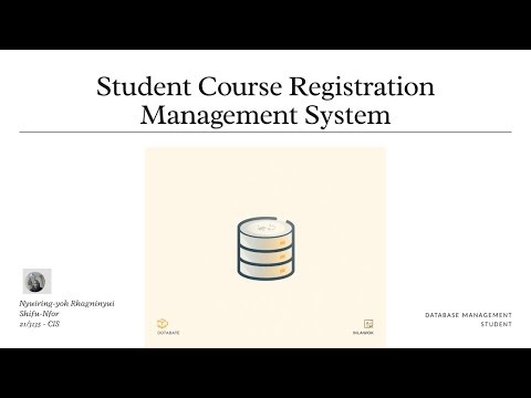 📊 Student Course Registration Management System | MySQL Database Presentation