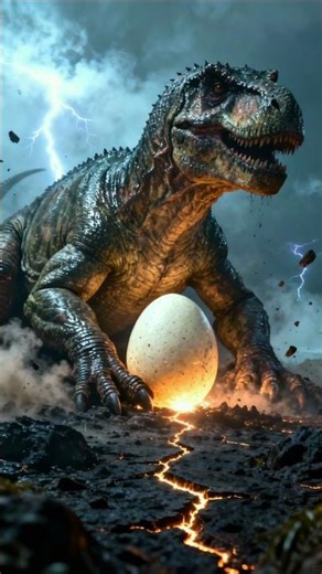 The First T-Rex Egg… Found on the Cursed Island! 🥚🦖#dinosaur #shorts