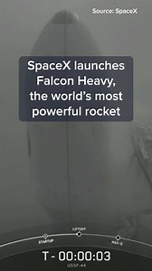 180K views · 4.5K reactions | Elon Musk’s SpaceX on Tuesday launched the first Falcon Heavy mission in over three years. | CNBC | Facebook