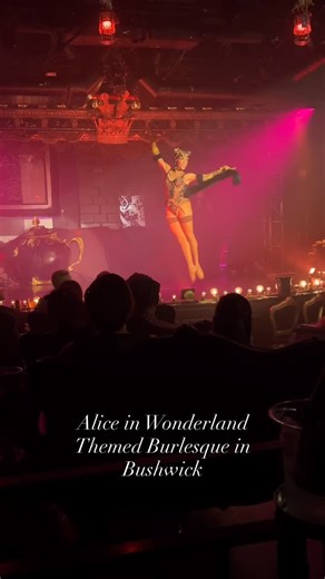 Sylvia ✨ on Instagram: "Theatre XIV is Bushwick’s baroque burlesque and they’re doing an Alice in Wonderland show 🐇👑🎩🐛 See sexy versions of the white rabbit, smoking caterpillar, Cheshire Cat, and all the other fabulous acts in this incredibly unique spectacle right off the Jefferson L. #nyc #secretnyc"