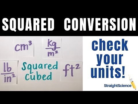 Conversions with Squared and Cubed Units - Complex Conversions - Straight Science